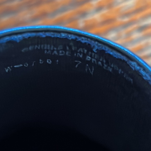 Walking Cradles Black Cutout Mules Sz 7 - Picture 4 of 6